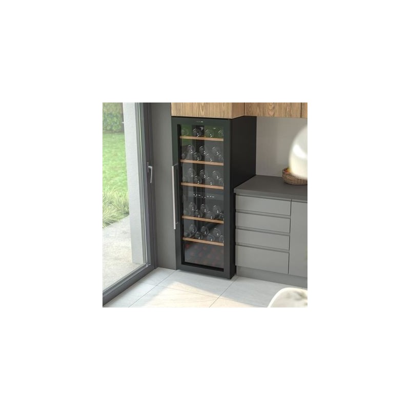 CECOTEC - Cave de Vinhos 77 Garrafas Bolero GrandSommelier Duo 77000 Black 2299
