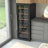 CECOTEC - Cave de Vinhos 77 Garrafas Bolero GrandSommelier Duo 77000 Black 2299