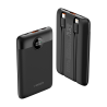 Veger VG-W1170 Powerbank Li-Polymer 10000 mAh PD, 22.5W, USB-A, USB-C, Lightning, LCD, Preto - 6970453557939