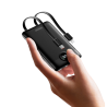 Veger VG-W1170 Powerbank Li-Polymer 10000 mAh PD, 22.5W, USB-A, USB-C, Lightning, LCD, Preto - 6970453557939