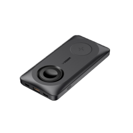 Veger VG-W1156 Powerbank Li-Polymer 10000 mAh PD, 22.5W, QC, USB-A, USB-C, Lightning, Wireless, MagSafe, Preto - 6970453555775