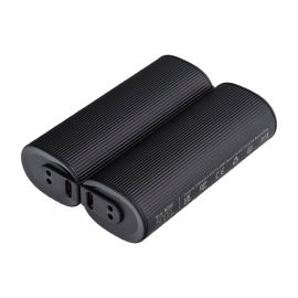 Veger VG-W0587 Powerbank Li-Polymer 5000 mAh, 15W, USB-C, LCD, Função Aquecedor de Mãos, Policarbonato à Prova de Fogo, Preto - 6977525751363
