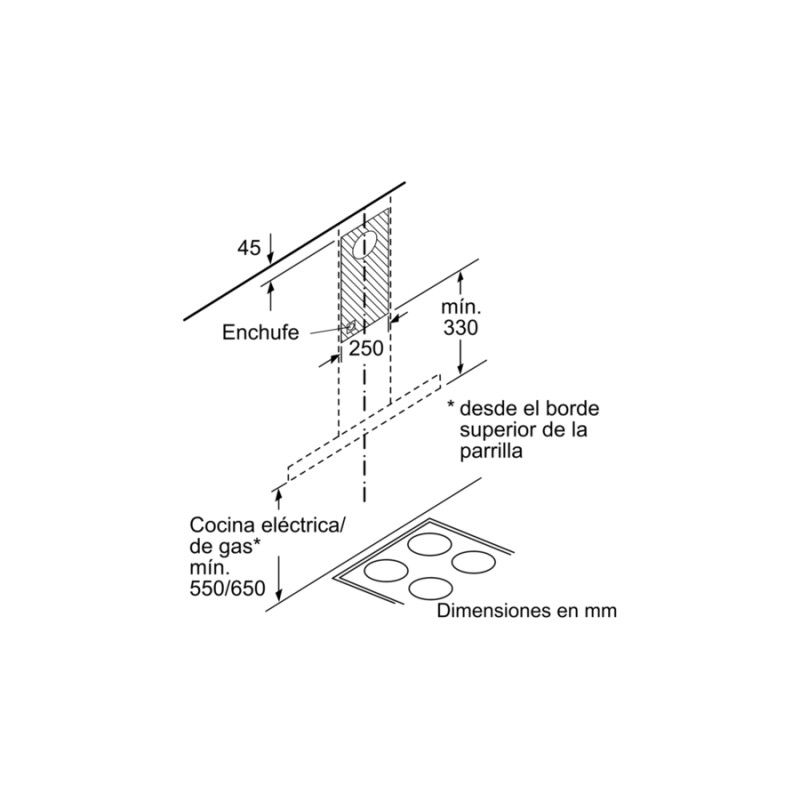 BOSCH - Chaminé DWB77IM50