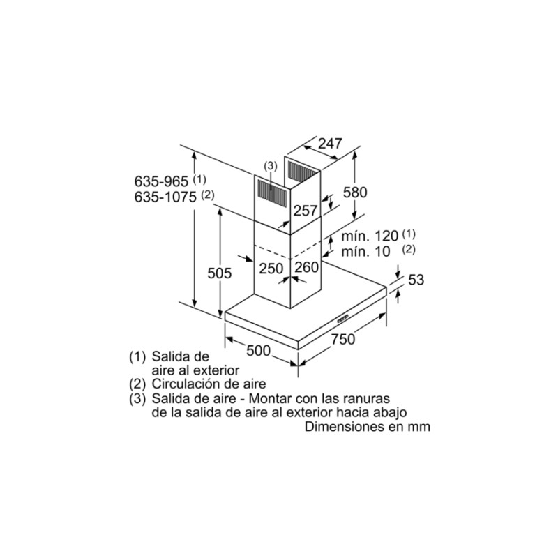 BOSCH - Chaminé DWB77IM50