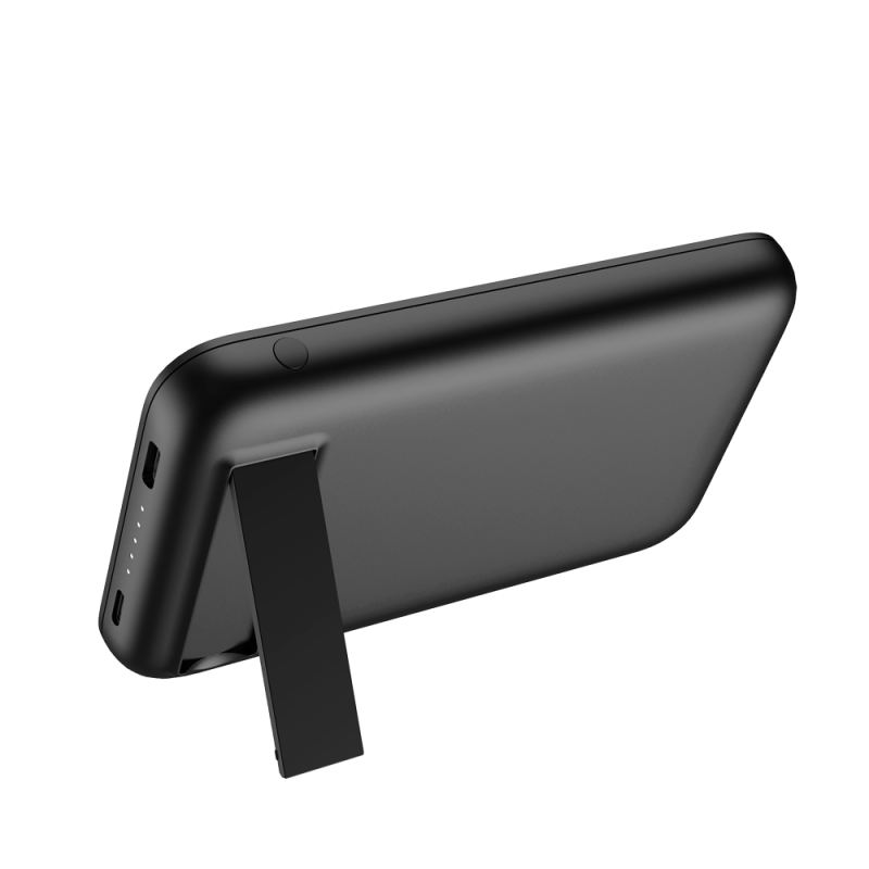 Veger VG-W0553P Powerbank Li-Polymer 5000 mAh PD, 20W, USB-A, USB-C, Lightning, Fast Charge, MagSafe, Preto - 6970453555355