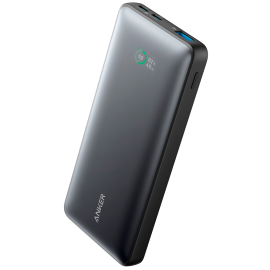 Anker ANK-A1249-B Powerbank Li-Polymer 10000 mAh PD, 25W, USB-A, USB-C, LCD, Preto - 194644145415