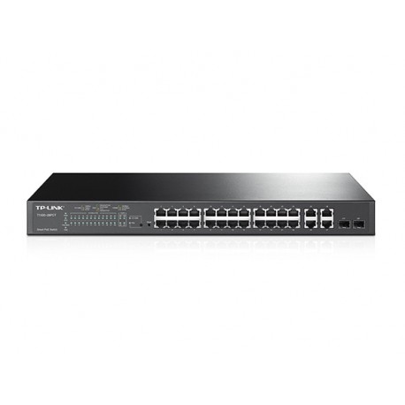 Switch c/Gestão TP-Link 24X10/100Mbps+4Gigabit Smart Switch+2Combo SFP - T1500-28PCT