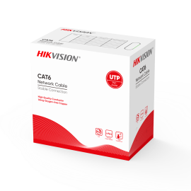 Hikvision DS-1LN6-UE-W Bobine de Cabo UTP, 305 m, Cat6, Cobre, Eca/UL CM, Interior, Branco - 6954273661960