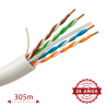 Uniview UV-UTP6A-300-BC23AWG-DCA-R-W Bobine de Cabo U/UTP, 305 m, Cat6A, Cobre, Dca-s2,d2,a2, LSZH, Interior, Branco Cinzento - 8435325486239