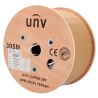 Uniview UV-UTP6A-300-BC23AWG-DCA-R-W Bobine de Cabo U/UTP, 305 m, Cat6A, Cobre, Dca-s2,d2,a2, LSZH, Interior, Branco Cinzento - 8435325486239