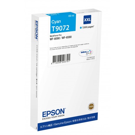 Tinteiro EPSON WF-6xxx Ink Cartridge Cyan XXL - C13T907240