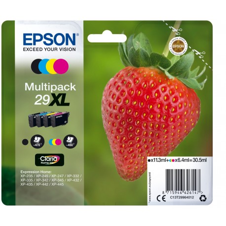 Pack Tinteiros EPSON Serie 29XL XP-235/332/335/432/435 (c/alarme RF+AM) - C13T29964022