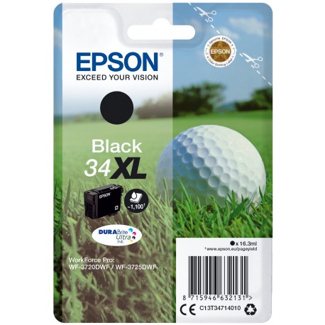 Tinteiros EPSON Preto Serie 34XL WF-3720/3725 - C13T34714010