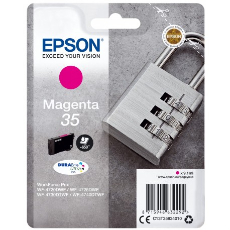 Tinteiros EPSON Magenta Serie 35 WF-4720/4725/4740 - C13T35834010