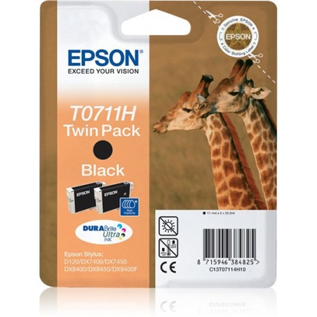 Pack Duplo Tinteiro EPSON D120/ DX74XX/ DX84XX C13T07114H10