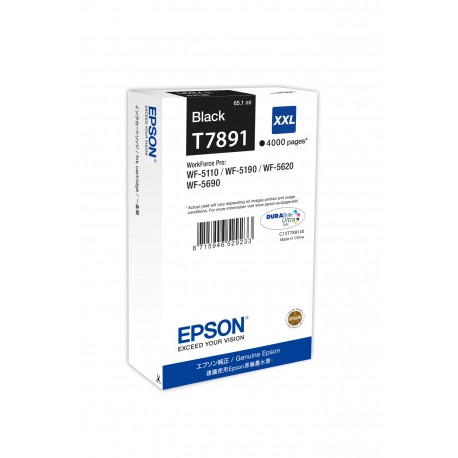 Tinteiro EPSON Preto XXL 4000p Wf-5xxx-C13T789140