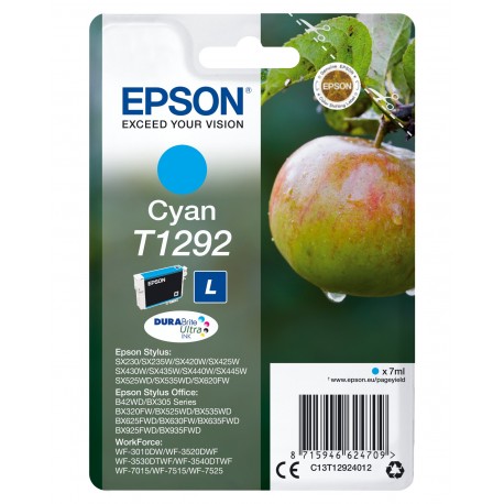 Tinteiro EPSON Cyan SX420W/425W/ BX305F/320FW - C13T12924012