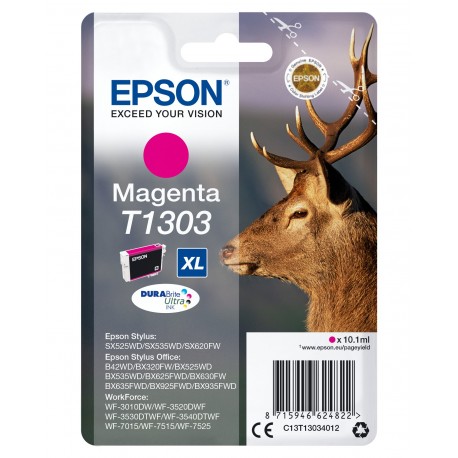 Tinteiro EPSON Magenta STYLUSSX525WD/BX320FW/625FWD - C13T13034012