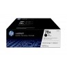 Toner HP Preto LaserJet 78A Pack 2 unidades - CE278AD