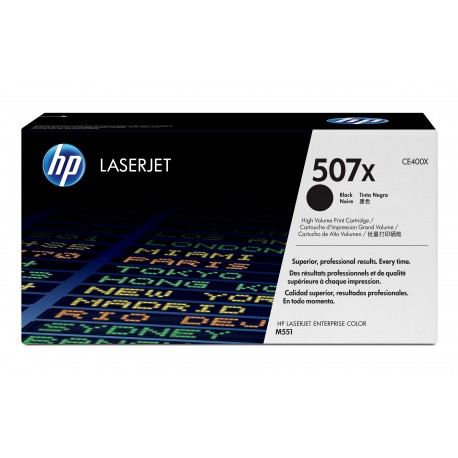 Toner HP 507X Preto Alto Rendimento -CE400X