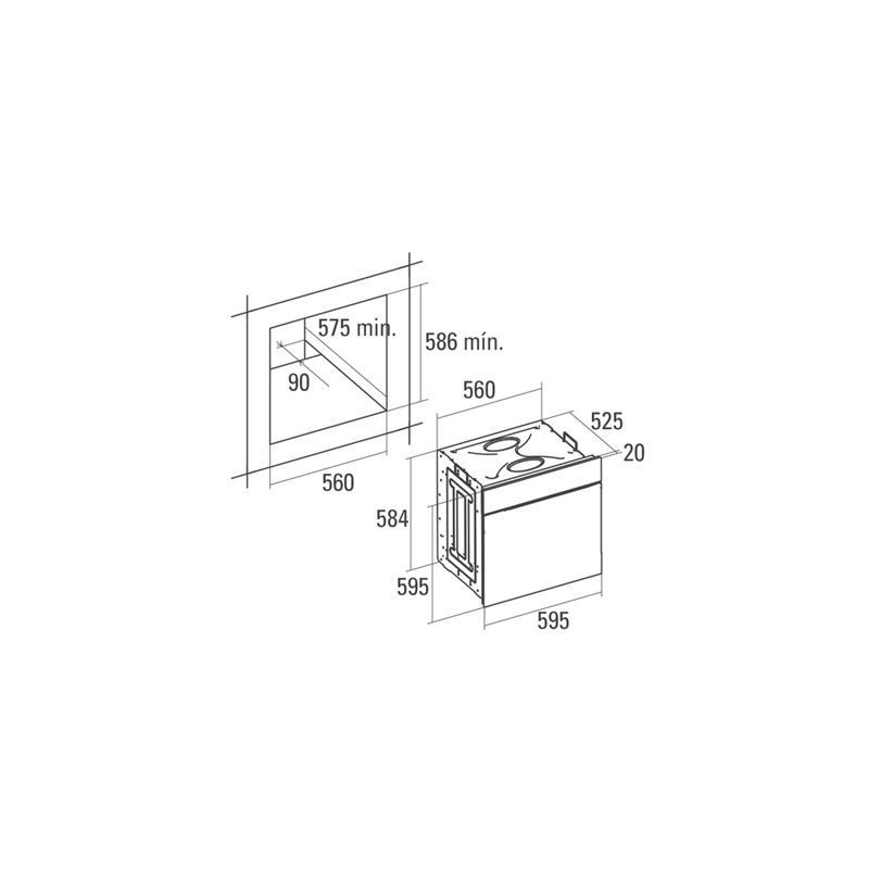CATA - Forno LC 8110 PYRO BK