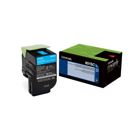 Toner LEXMARK 802SC Cyan - 0734646481281