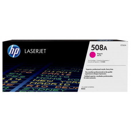 Toner HP LaserJet 508A Magenta - CF363A - 0888793237595