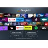 TCL P7K 43P7K QLED TV Plano 109,2 cm (43") 4K Ultra HD, Smart TV, Google TV, Wi-Fi, Ethernet, LAN, Bluetooth, Preto, Metálico - 5901292525958