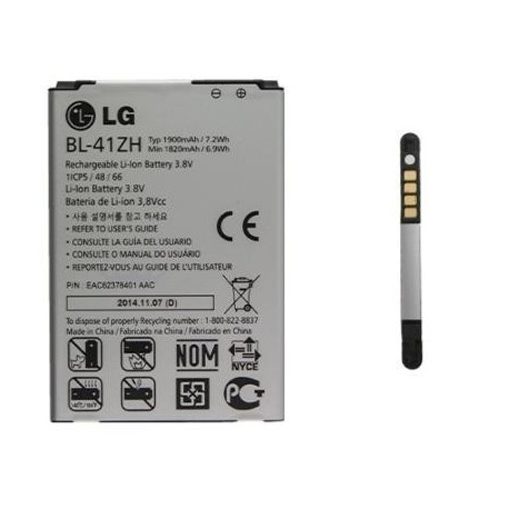 Bateria Original LG BL-41ZH D213N D290N EAC62378401 1900mAh Li-ion