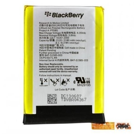 Bateria Original Blackberry Q5 BAT51585-003 2180mAh Li-ion Polymer