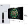 TCL C6K 98C6K MiniLED TV Plano QD-Mini LED 249 cm (98") 4K Ultra HD, Smart TV, Wi-Fi, Ethernet, LAN, Bluetooth, Preto, Metálico - 5901292525767