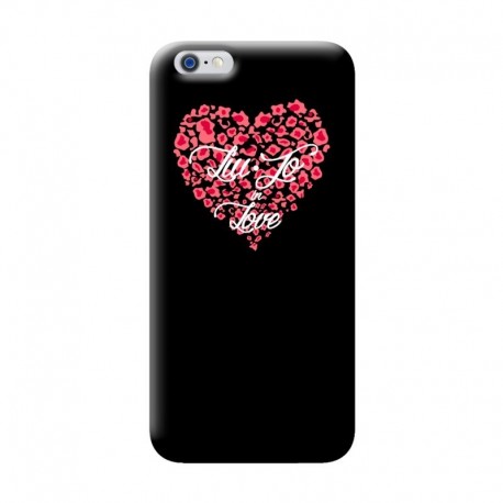 LIU.JO Hard Case Heart iPhone 6/6s Black - 8034115946818