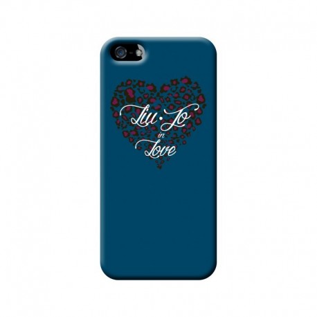 LIU.JO Hard Case iPhone 5/5s/SE Heart Blue - 8034115946993