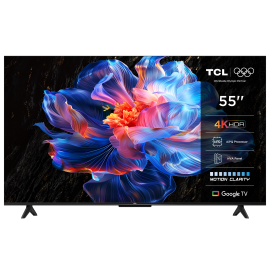 TCL 55P69K LED TV Plano 139,7 cm (55") 4K Ultra HD, Smart TV, Google TV, Wi-Fi, Ethernet, LAN, Bluetooth, Preto - 5901292527815