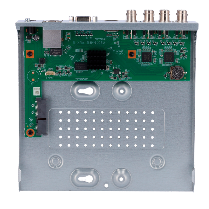 Uniarch UV-XVR-108F Gravador XVR 5n1, 8 CH, 10 IP, 6 MP, 24 Mbps, 1 HDD até 6 TB, HDMI Full HD e VGA - 6937096308809