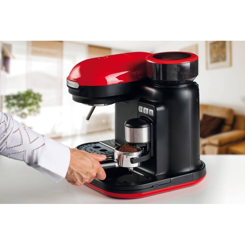 ARIETE - Máq. Café Expresso Moderna Vermelha 1318/00