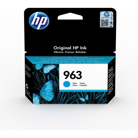 Tinteiro HP 963 Ciano - OfficeJet Pro Series 9010/9020 - 0192545866354