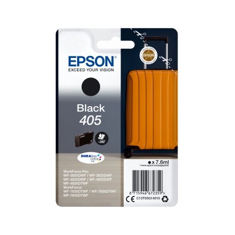 Tinteiro EPSON 405 Preto WF-3820/3825/4820/4825/4830/7830/7835/7840 - 8715946672359