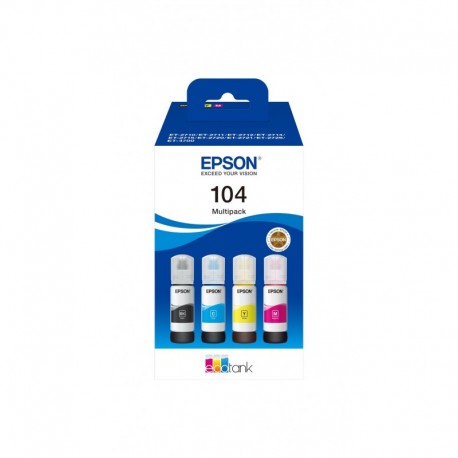 Tinteiro EPSON Série 104 Multipack 4 Cores EcoTank 27xx/4700 - 8715946684888