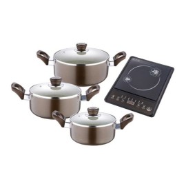 BERGNER - Trem Cozinha Fiona 3 peças+placa induçã