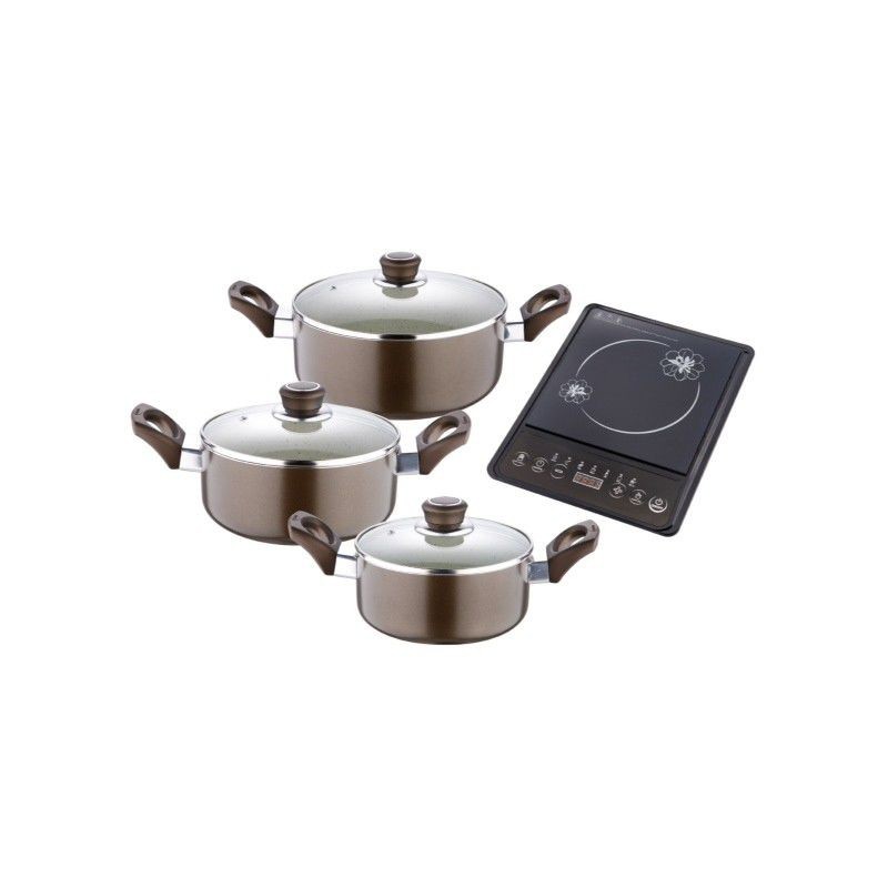 BERGNER - Trem Cozinha Fiona 3 peças+placa induçã
