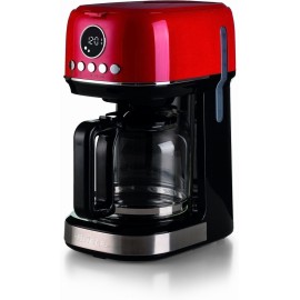 ARIETE - Máq. Café de Filtro Moderna Vermelha 1396/00