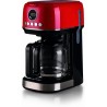 ARIETE - Máq. Café de Filtro Moderna Vermelha 1396/00