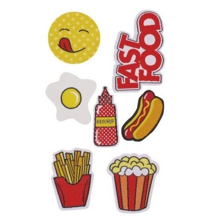 PURO - Patch Stickers Kit 7pcs PMSFOODMIX1 - 8033830183775