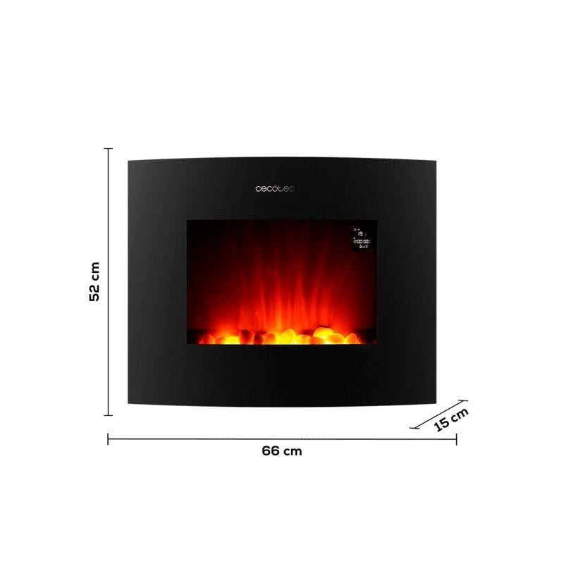 CECOTEC - Lareira Elétrica ReadyWarm 2650 Curved Flames Connected 5814