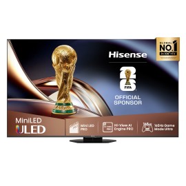 Hisense 75U8Q ULED Mini LED PRO TV Plano 190,5 cm (75") 4K Ultra HD, Smart TV, Wi-Fi, Ethernet, LAN, Bluetooth, Preto, Cinzento - 6942351419503