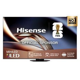 Hisense 85U8Q ULED Mini LED PRO TV Plano 215,9 cm (85") 4K Ultra HD, Smart TV, Wi-Fi, Ethernet, LAN, Bluetooth, Preto, Cinzento - 6942351419640