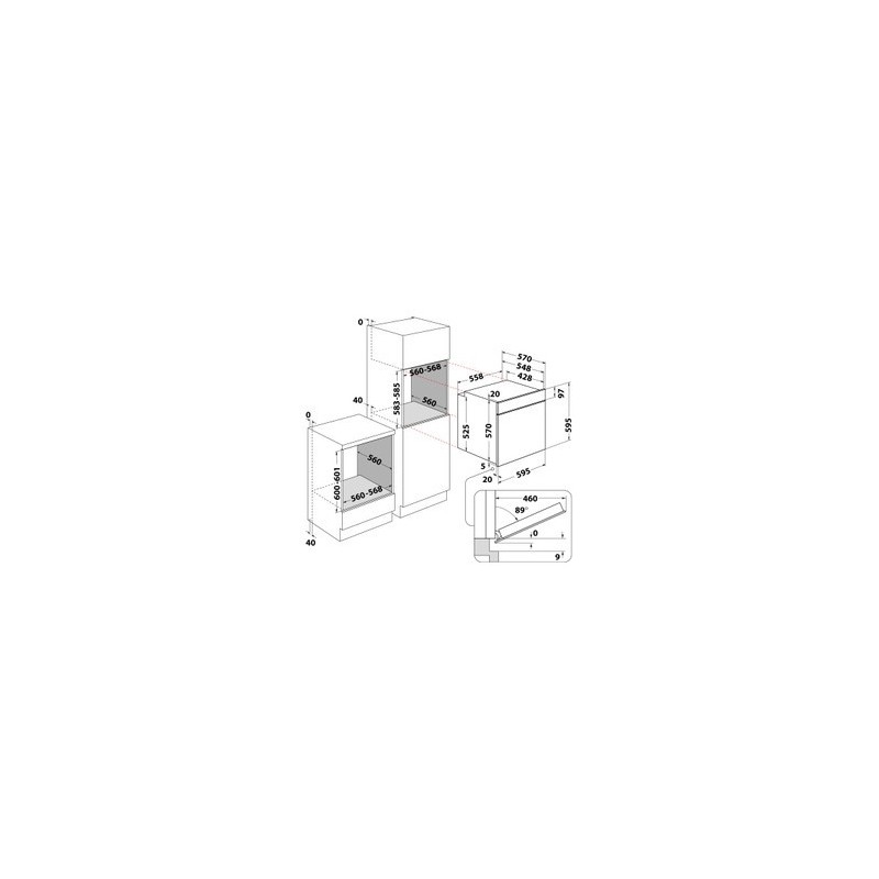 INDESIT - Forno IO 258H X 