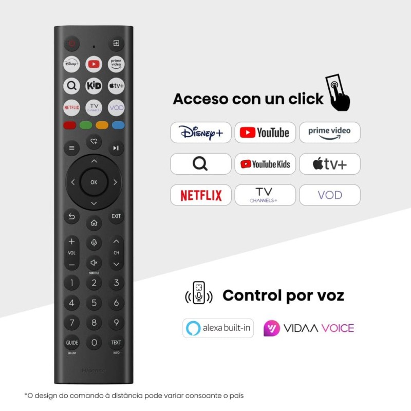 Hisense 85A6Q LED TV Plano 215,9 cm (85") 4K Ultra HD, Smart TV, Wi-Fi, Ethernet, LAN, Bluetooth, Preto - 6942351416076