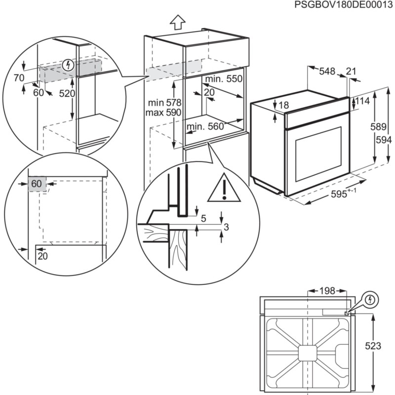 ELECTROLUX - Forno OEF5H50V